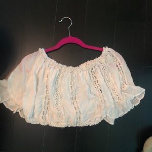 LF White off the shoulder top